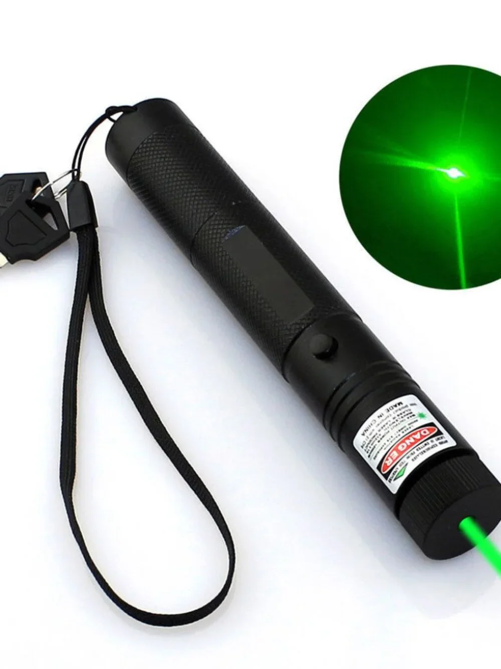 532nm Green Laser Pointer Lazer Pen High Power Visible Beam Light + Battery